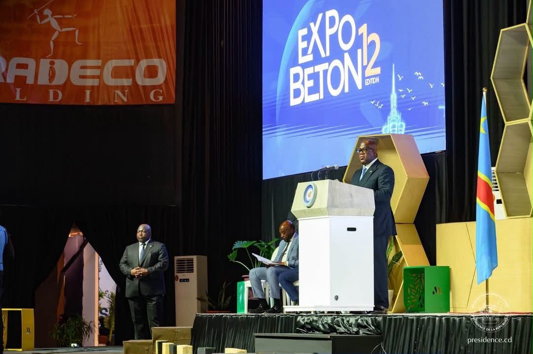 ExpoBéton RDC : Tshisekedi insiste sur des infrastructures durables au service des populations